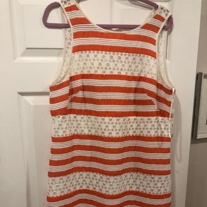 Abs by Allen Schwartz Striped Lace Shift Size 14